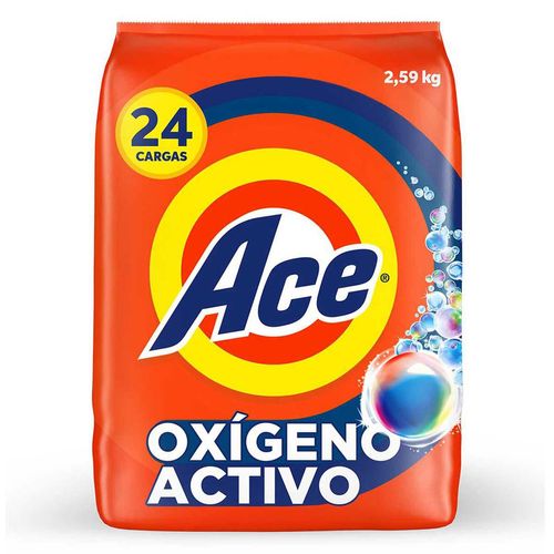 Detergente en Polvo Ace 24 Cargas 2.59kg
