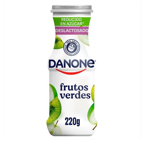 Yoghurt Deslactosado Reducido en Azúcar Danone Frutos Verdes 220g