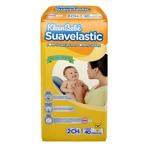 Pañales KleenBebé Suavelastic Etapa 2 Chico Unisex 40 Pañales