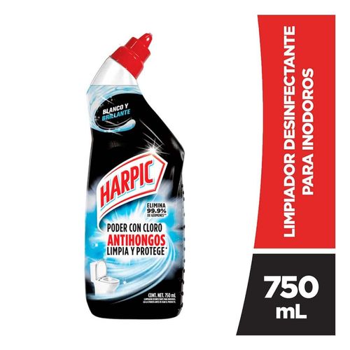 Limpiador Desinfectante para Inodoro Harpic White & Shine 750ml