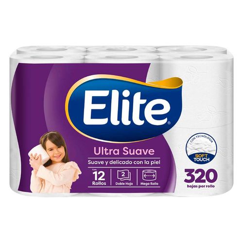 Papel Higiénico Elite Ultra Suave 12 Rollos