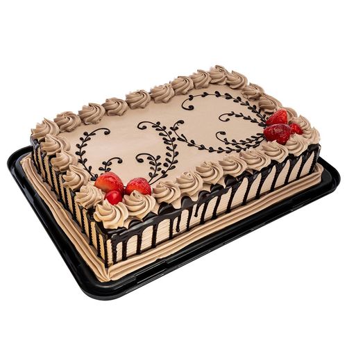 Pastel 3 Leches Rosetones Rectangular Grande
