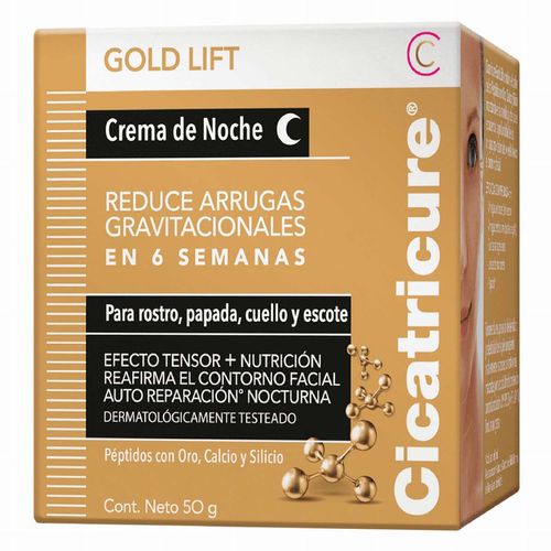 Crema Facial Cicatricure Gold Lift Antiarrugas Noche 50g