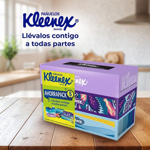 Pañuelos Faciales Kleenex 3 Cajas de 90 Pañuelos