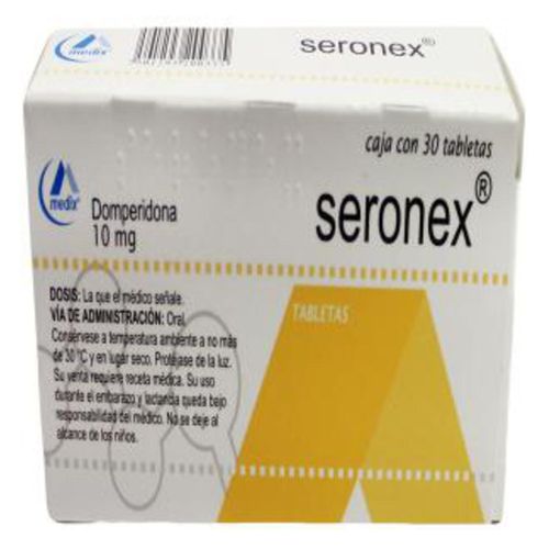 Tabletas Seronex 10mg Caja con 30 Tabletas
