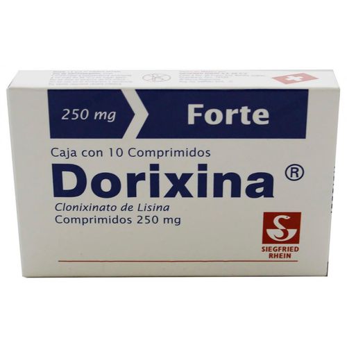 Comprimidos Dorixina 250mg Caja con 10 Comprimidos