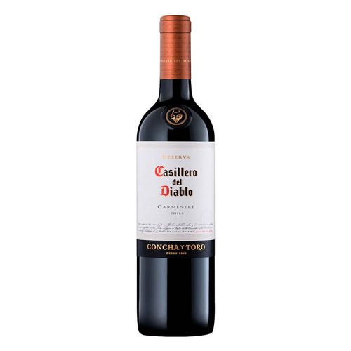 Vino Tinto Chileno Casillero Del Diablo Carmenere 750ml