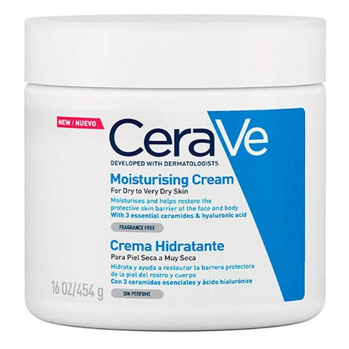 Crema Hidratante CeraVe para Rostro y Cuerpo Piel Seca 454g