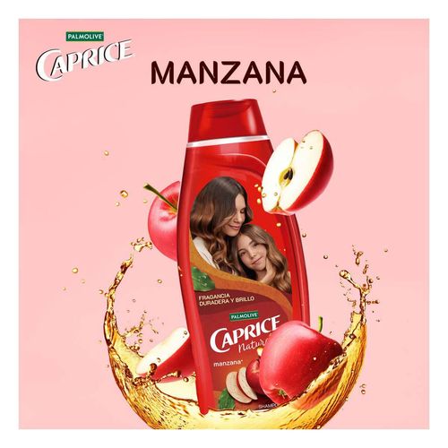 Shampoo Caprice Naturals Manzana Fragancia Vegana Ingredientes Naturales 760ml
