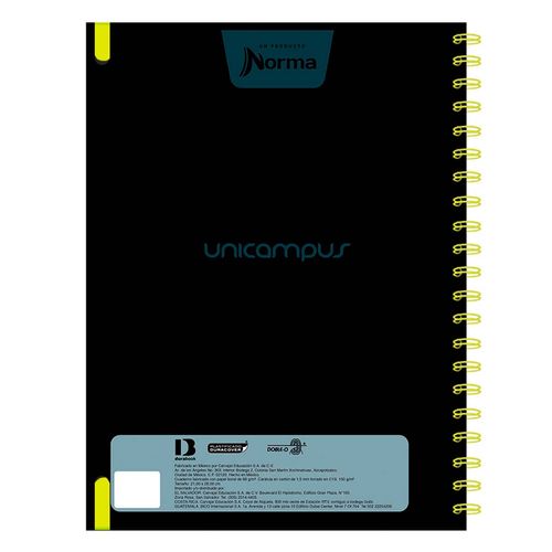 Cuaderno Norma Profesional 160 Hojas Cuadro Grande