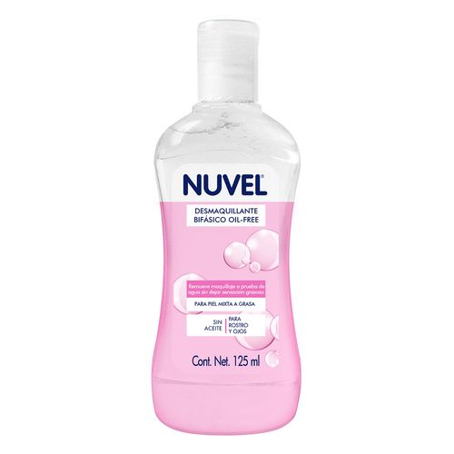 Desmaquillante Bifásico Nuvel Oil Free 125ml
