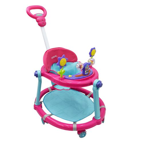 Andadera Infanti Empuje Rosa