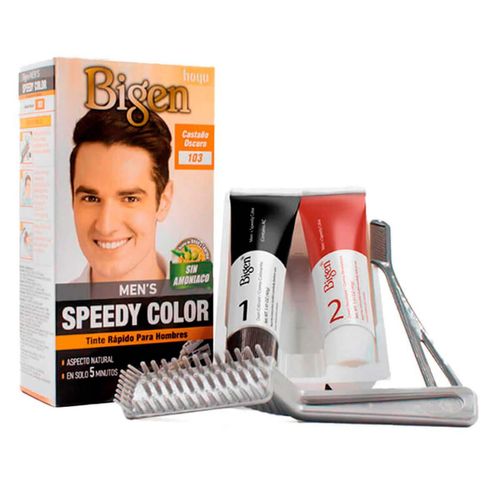 Tinte para Caballero Bigen Castaño Oscuro 80g
