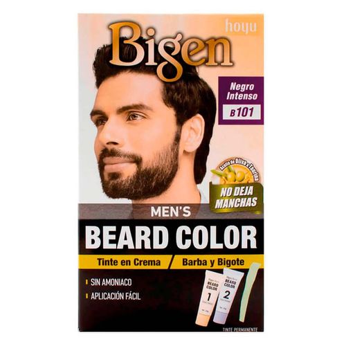 Tinte para Caballero Bigen Men Barba Negro Intenso 40g