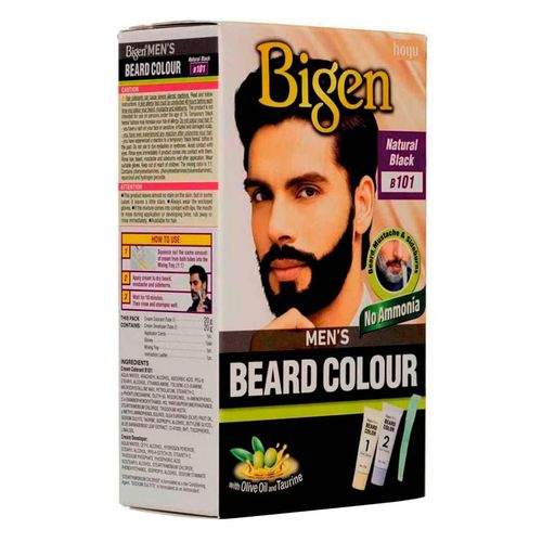 Tinte para Caballero Bigen Men Barba Negro Intenso 40g