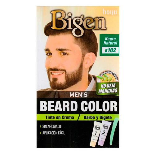 Tinte para Caballero Bigen Men Barba Negro Natural 40g