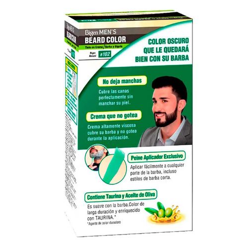 Tinte para Caballero Bigen Men Barba Negro Natural 40g