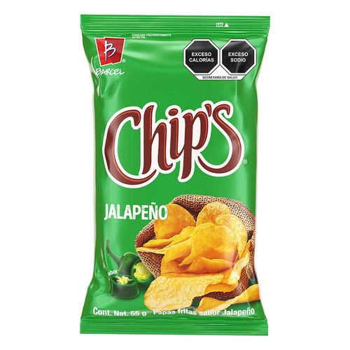 Papas Fritas Chip's Jalapeño 55g