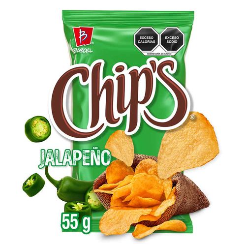 Papas Fritas Chip's Jalapeño 55g