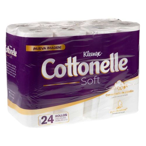 Papel Higiénico Kleenex Cottonelle Soft 24 Rollos