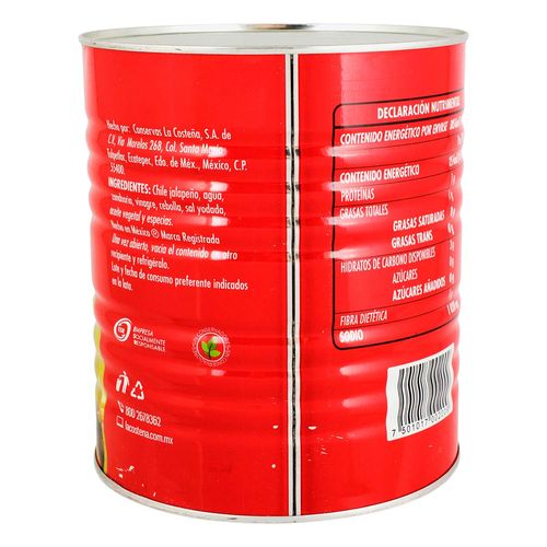 Chiles La Costeña Jalapeños Enteros 2.8Kg