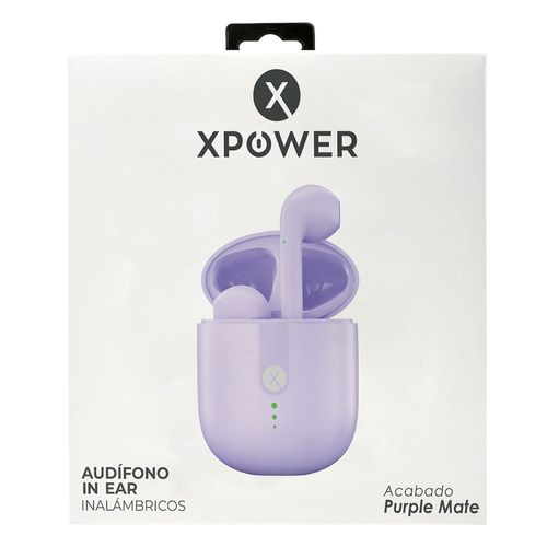 Audífonos Xpower In Ear Inalámbricos MX1 Morado