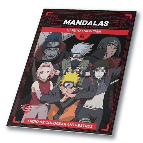 Libro Mandala de Colorear Naruto Shippuden