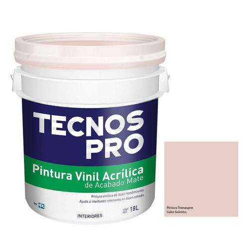 Pintura Tecnos Pro Color Salmón 18L