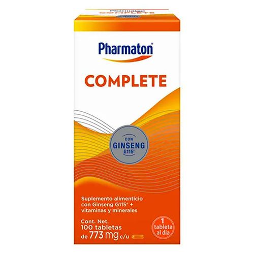 Suplemento Alimenticio Pharmaton Complete Ginseng 100 Tabletas