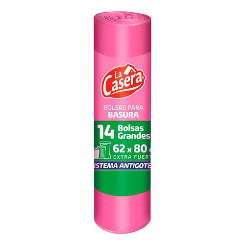 Bolsas para Basura La Casera Grande 14 Piezas