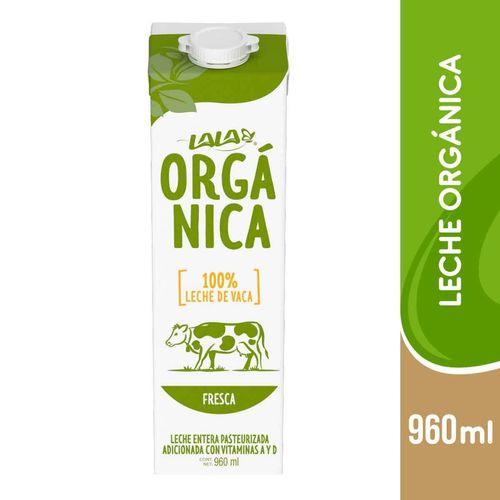 Leche Fresca Lala Orgánica Entera 960ml