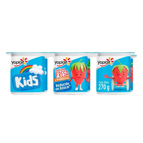 Yoghurt Yoplait Batido Mini sabor Fresa 270g