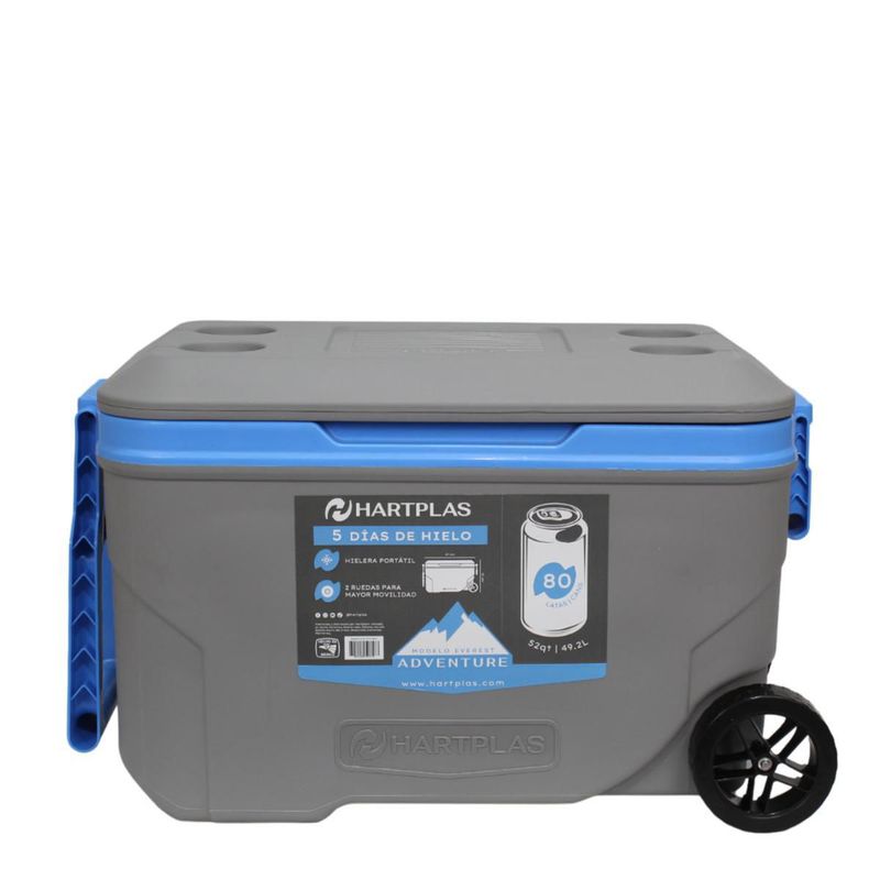 Hielera Everest Adventure 52 qt Gris Azul 1