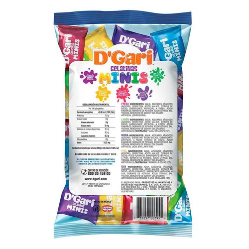 Mini Gelatina D' Gari Surtido 20 Piezas