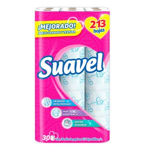 Papel Higiénico Suavel Esencia Floral 30 Rollos