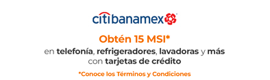 Bonificación con tarjetas de crédito Citibanamex