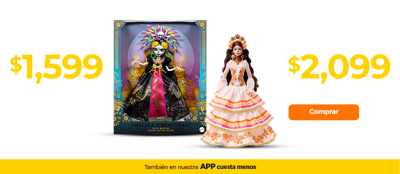 Barbie Día de Muertos y Monster High Skelita