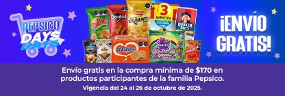 Envío gratis en la compra de productos participantes Pepsico