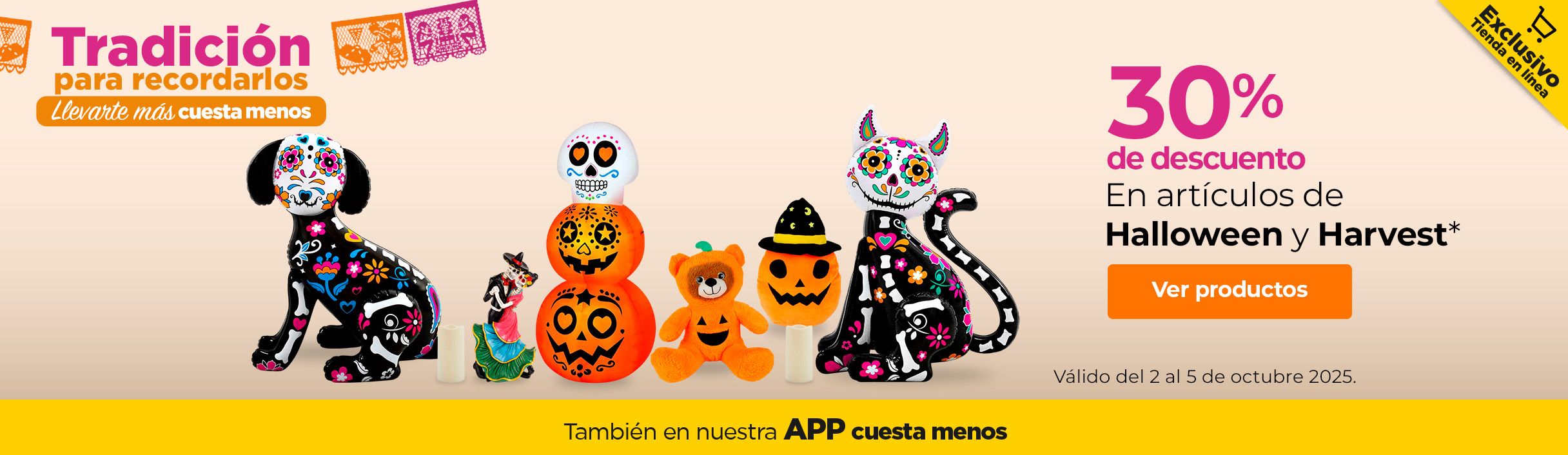 Ofertas en artículos de Halloween y Harvest