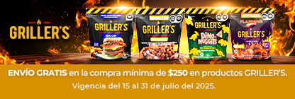 Envío gratis comprando productos Griller´s
