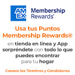 Usa tus puntos Membership Rewards® en tienda en línea y App
