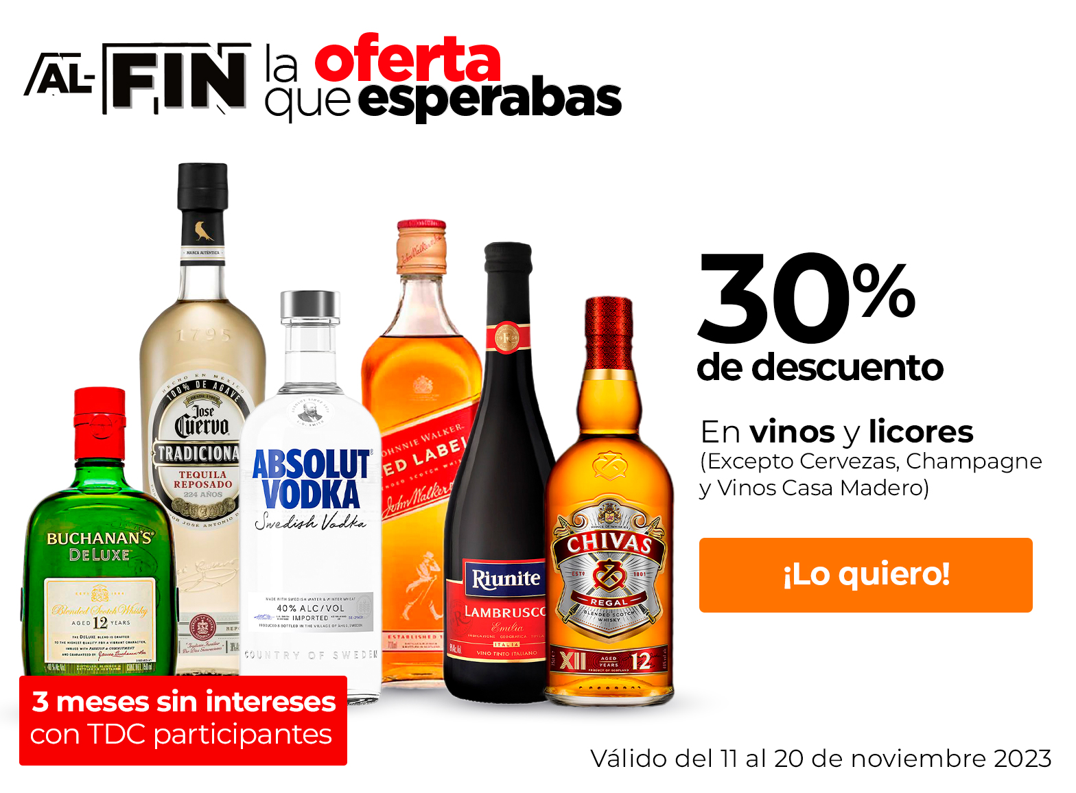 Vinos y licores Buen Fin 2023