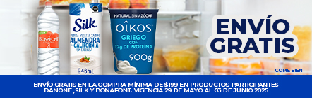 Envío gratis comprando productos Silk y Bonafont