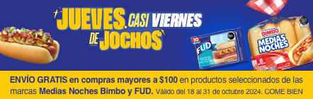 Envío gratis con Bimbo y FUD