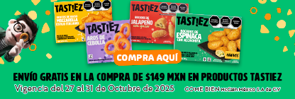 Envío gratis en la compra de productos participantes Tastiez