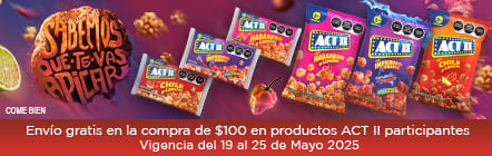 Envío gratis con ACT II