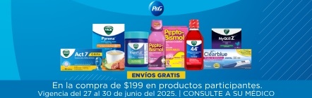 Envío gratis con productos de farmacia P&G