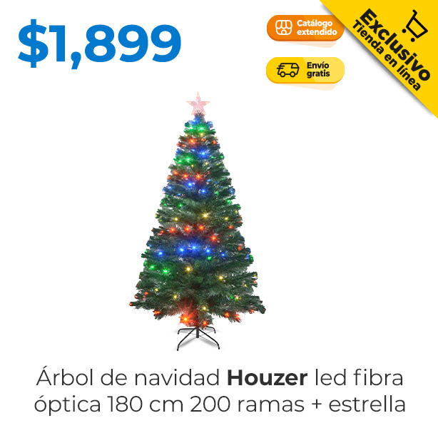 Árbol de Navidad Houzer Led Fibra Óptica