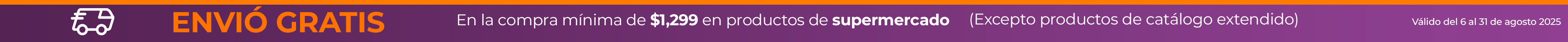 Envío gratis en la compra de productos de supermercado​