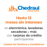 Hasta 12 meses sin intereses en electrónica, lavadoras, secadoras y más con tarjetas de crédito participantes
